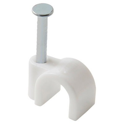 Lot de 100 attaches câble Ø 7 mm blanc