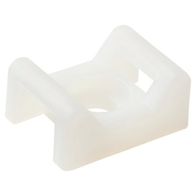 Lot de 25 embases à visser blanc - Ø 9 mm