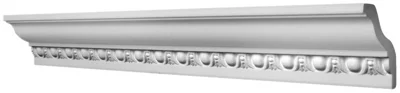 Corniche baguette pour murs et plafonds en polystyrène extrudé, L. 2 m 70x80 mm