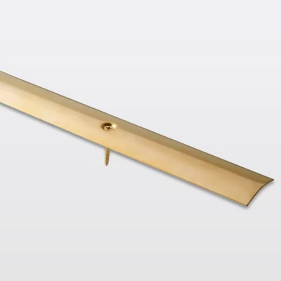Barre de seuil en acier laitonné long. 1800 x larg. 30 mm