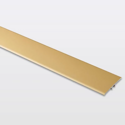 Barre de seuil extra plate doré mat long. 930 x larg. 37 mm