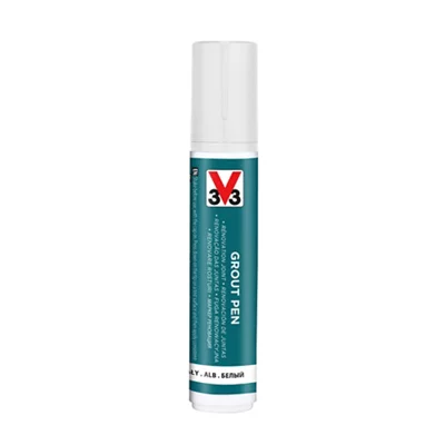 Feutre de rénovation pour joint de carrelage acrylique mat blanc 15 ml