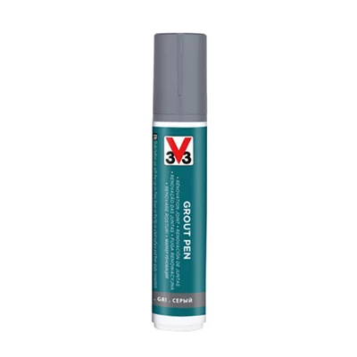 Feutre de rénovation pour joint de carrelage acrylique mat gris 15 ml