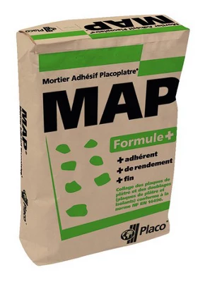 Mortier adhésif MAP rebouchage et scellement - sac de 10 kg