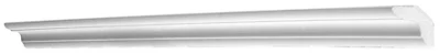 Corniche baguette pour murs et plafonds en polystyrène extrudé, L. 2 m 30x30 mm
