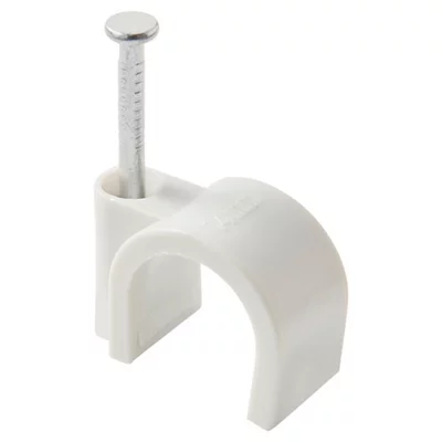 Lot de 50 attaches câble Ø 12/14 mm blanc