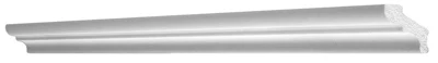 Corniche baguette pour murs et plafonds en polystyrène extrudé, L. 2 m 35x32 mm