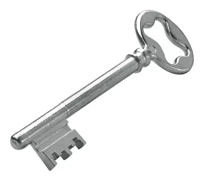 Serrure en applique horizontale pour porte d'entrée droite - 140x80 mm