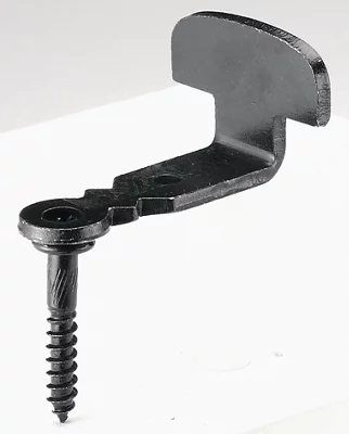 Butée coudée à vis en acier zingué 6 mm