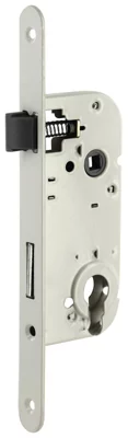 Serrure à encastrer pour porte d'entrée axe 40 mm acier embouti