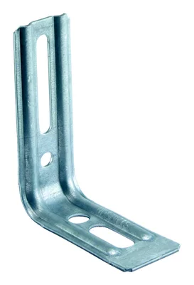 Équerre nervurée droite 100x70x30 mm Ép. 1,5 mm