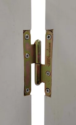 Paumelles de bâtiment - bout rond - 80 x 45 mm - Droite