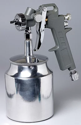 Pistolet à peinture pour tous les travaux de peinture, 0,9 L., pression 3-5 bars