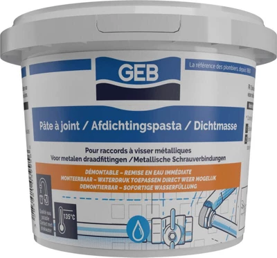 Pâte à joint raccords métalliques (eau potable) - 500 g