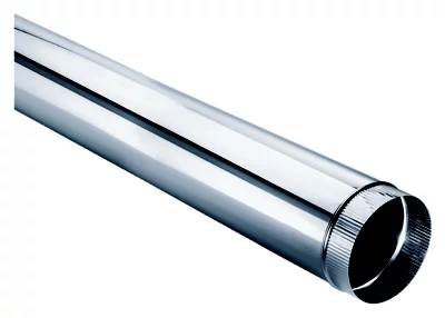 Tuyau droit en inox 5/10ème - Ø 180 mm x L.0,33 m
