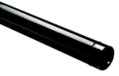 Tuyau de raccordement émaillé noir, Ø 150 mm L. 1 m