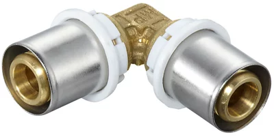 Coude égal à sertir pour tube multicouche Ø 20 mm