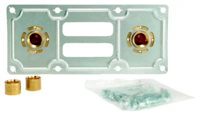 Kit de fixation de robinetterie "Robifix" avec raccord à glissement PER pour tube Ø 16 mm