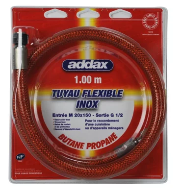 Tuyau de gaz Butane Propane sans date de remplacement L. 1 m