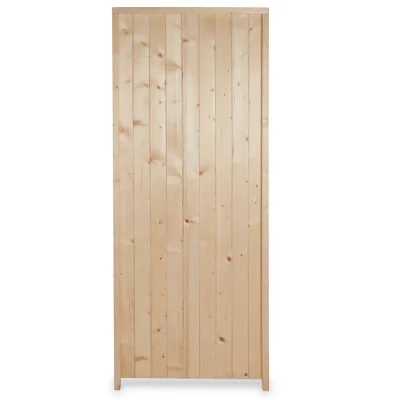 Porte de service bois 90 x 200 cm poussant gauche