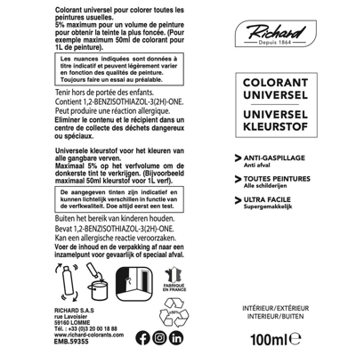 Colorant rouge vif tube 100 ml