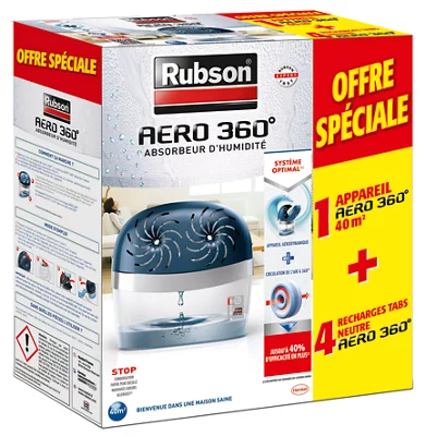 Absorbeur d'humidité + 4 recharges