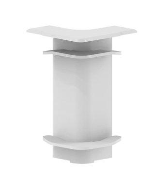 Lot de 4 angles intérieur blanc pour plinthe - 20 x 70 mm