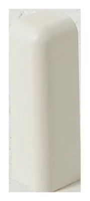 Lot de 2 embouts de finition blanc gauche et droit pour plinthe - 20 x 70 mm