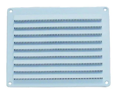 Grille d'aération blanche en PVC 150 x 200