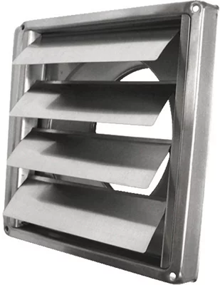 Grille inox à clapet standard - Ø 125 mm