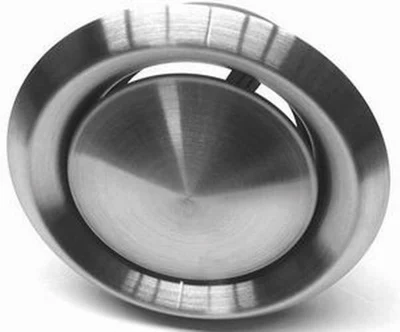 Bouche d'aération en inox - Diam. 125 mm