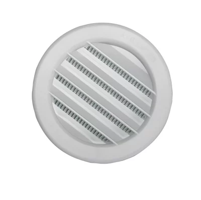 Grille ronde universelle en plastique à encastrer - Ø : 80 mm