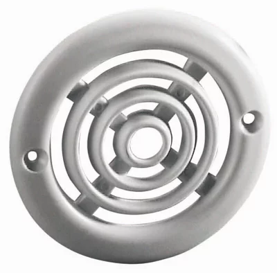 Grille ronde universelle en plastique à encastrer - Ø : 100 mm