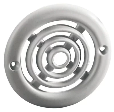 Grille ronde universelle en plastique à encastrer - Ø : 125 mm