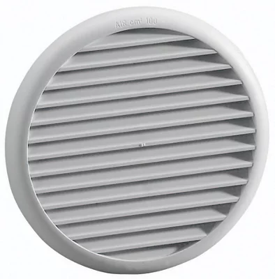 Grille PVC fixation à ressort - Diam. 80/125 mm