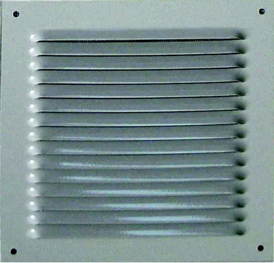 Grille en aluminium carrée blanche 190 X 190 mm
