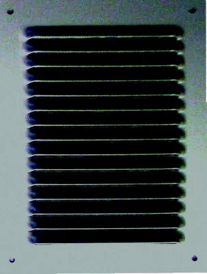 Grille à persiennes alu anodisé - 140 x 190 mm