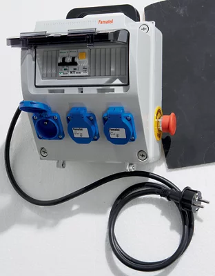 Coffret de chantier IP54, 1 disjoncteur 16A