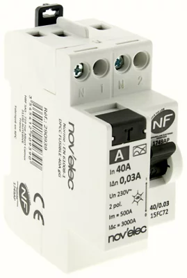 Interrupteur différentiel 30 mA 40A type A