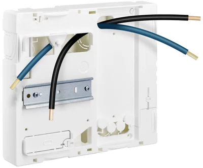 Platine pour compteur/disjoncteur CE et "Linky", avec une connectique intégrée et fonds perforé