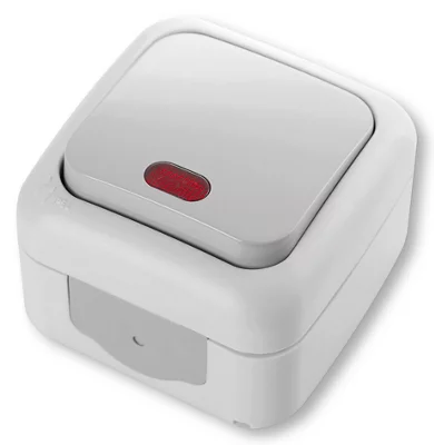 Va-et-vient à voyant étanche IP54