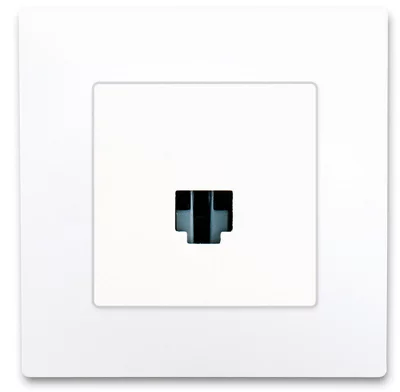 Prise Ethernet RJ45 à clipser "Delta Viva" blanc