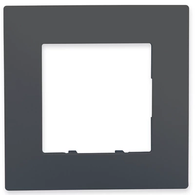 Plaque simple anthracite "Delta Viva"