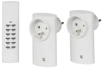 Prise télécommandée 2 prises télécommandées maxi 2 300 W