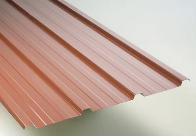 Bac en acier galvanisé rouge tuile 2 x 0,9 m