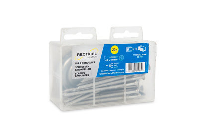 20 vis et rondelles 100 mm