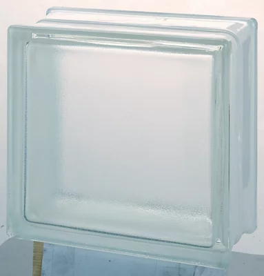 Brique de verre satinée - H. 19 x l. 19 x Ép. 8 cm