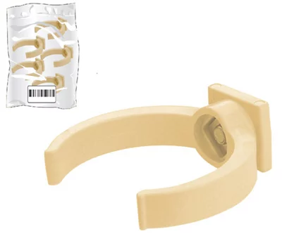 Sachet de 5 colliers de fixation pour gouttière en PVC de Ø 50 mm sable