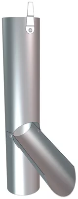 Récupérateur à clapet en zinc, Ø 80 mm