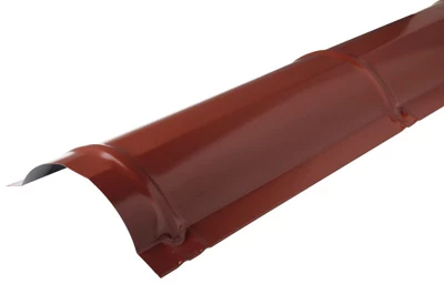 Faîtière demi-ronde pour plaque imitation tuile rouge